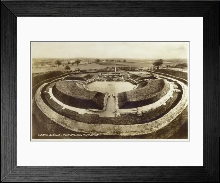 Framed Print : St Albans - Verulamium - The Roman Theatre Framed Print : St Albans - Verulamium - The Roman Theatre