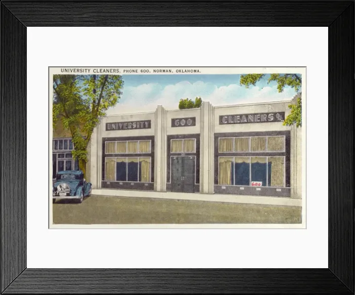 Framed Print : University Cleaners - Norman, Ohio Framed Print : University Cleaners - Norman, Ohio