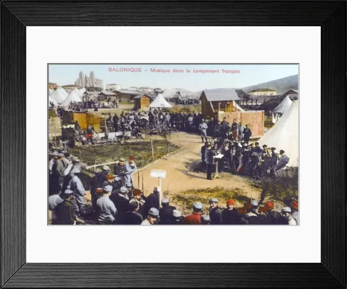 Framed Print : Music in French camp - Thessaloniki Framed Print : Music in French camp - Thessaloniki