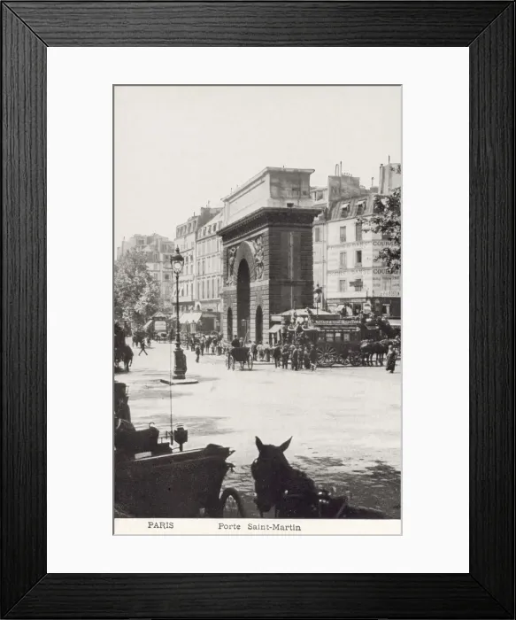 Framed Print : Porte Saint Martin, Paris, France Framed Print : Porte Saint Martin, Paris, France