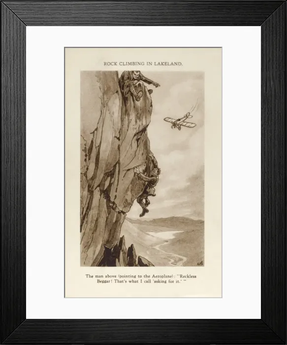 Framed Print : Rock Climbing in Lakeland Framed Print : Rock Climbing in Lakeland