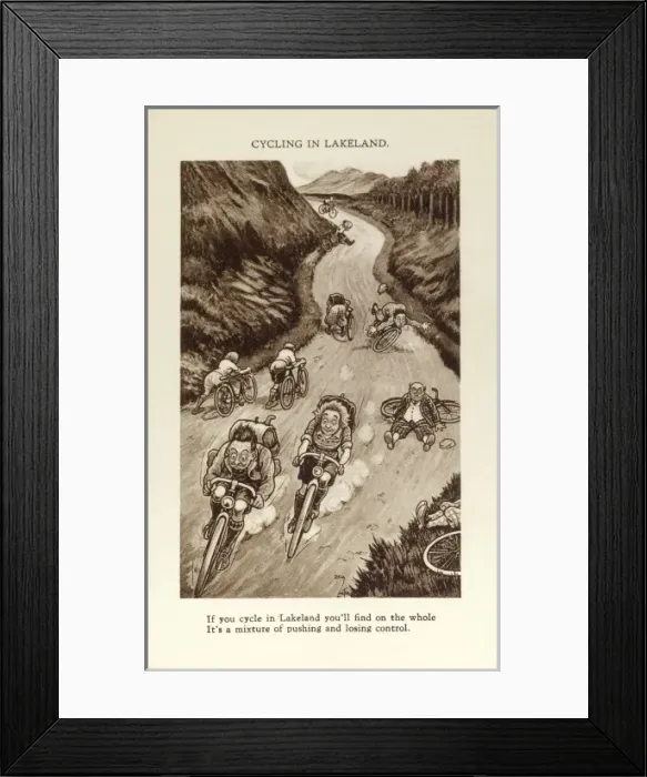 Framed Print : Cycling in Lakeland Framed Print : Cycling in Lakeland