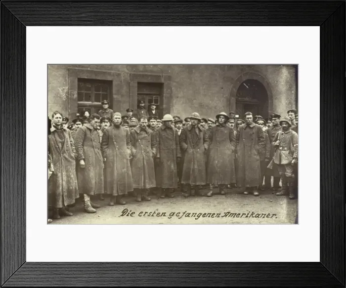 Framed Print : First American POWs - WWI - 1917 Framed Print : First American POWs - WWI - 1917