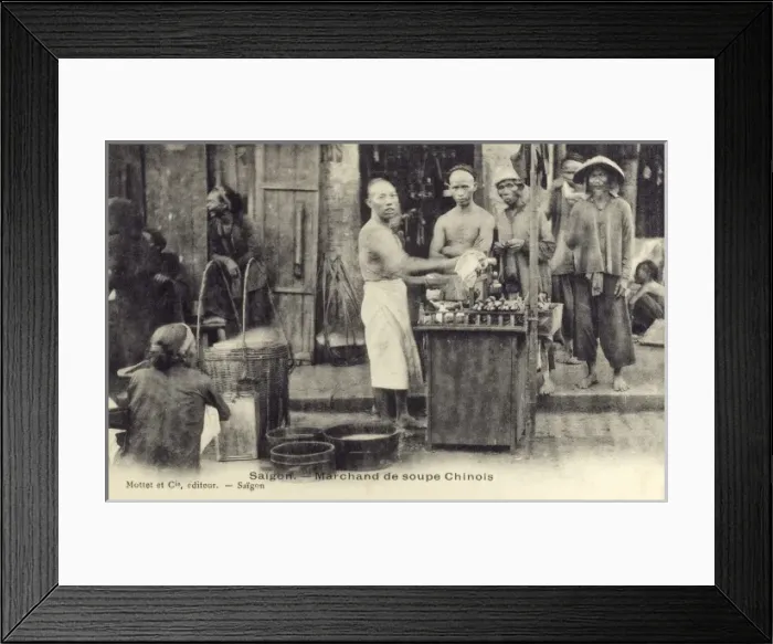 Framed Print : Chinese soup seller - Vietnam