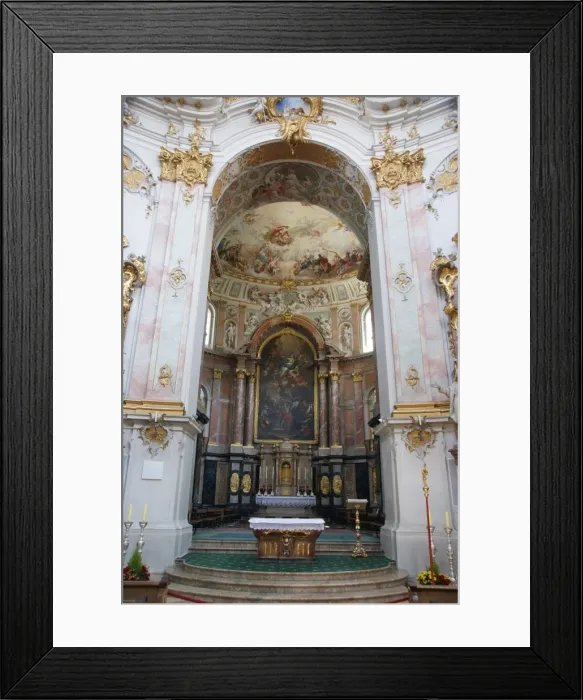 Framed Print : Main altar, Ettal Monastery, Upper Bavaria, Germany Framed Print : Main altar, Ettal Monastery, Upper Bavaria, Germany