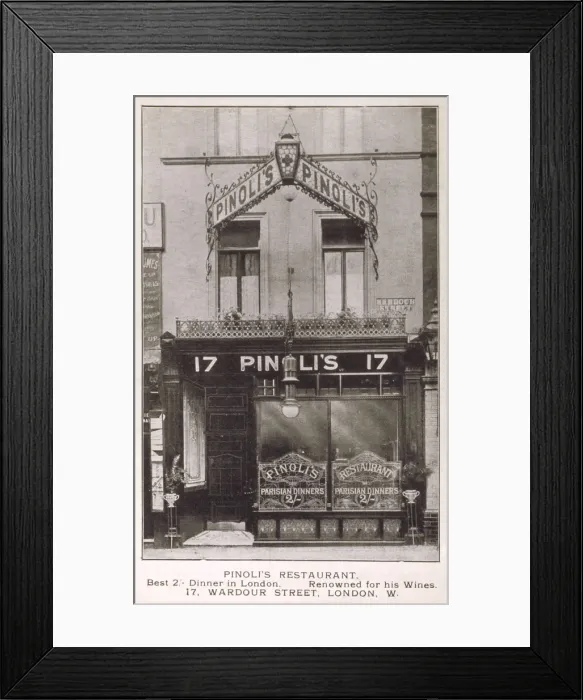 Framed Print : Pinolis Restaurant, London Framed Print : Pinolis Restaurant, London