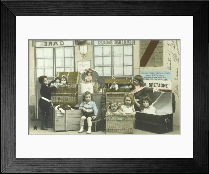 Framed Print : French Left Luggage Office Framed Print : French Left Luggage Office