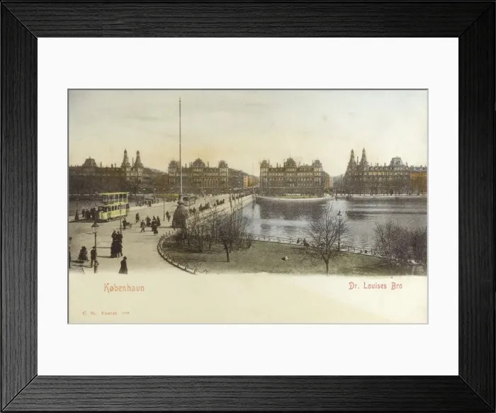 Framed Print : Copenhagen, Denmark - Queen Louises Bridge Framed Print : Copenhagen, Denmark - Queen Louises Bridge