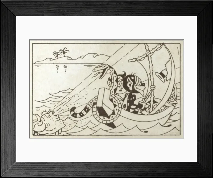 Framed Print : Still from early animated short film Framed Print : Still from early animated short film