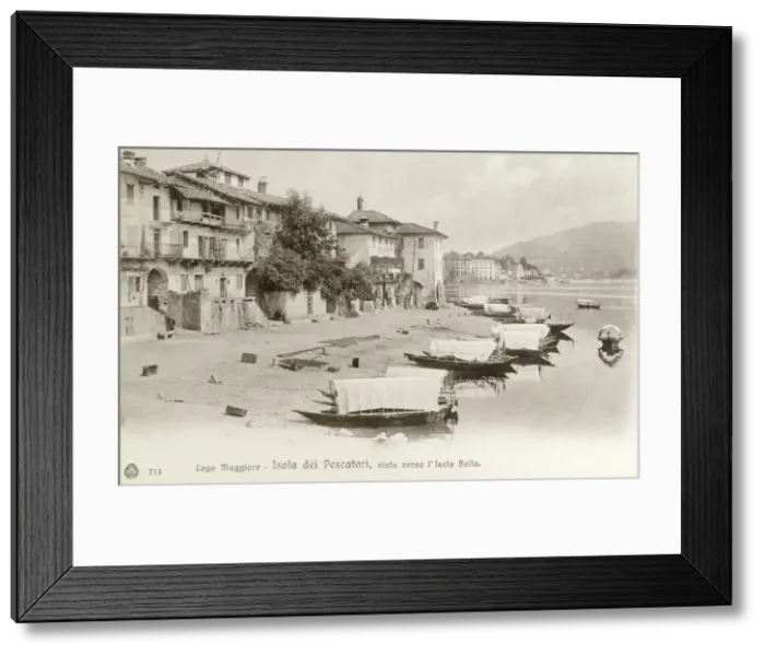 Framed Print : Isola dei Pescatori, Lago Maggiore Framed Print : Isola dei Pescatori, Lago Maggiore