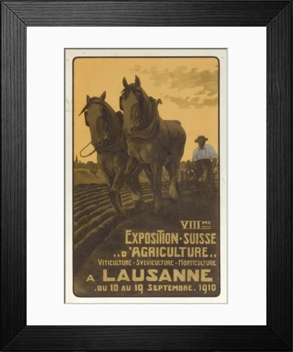 Framed Print : VIIIme Exposition Suisse D Agriculture (1 / 3) Framed Print : VIIIme Exposition Suisse D Agriculture (1 / 3)
