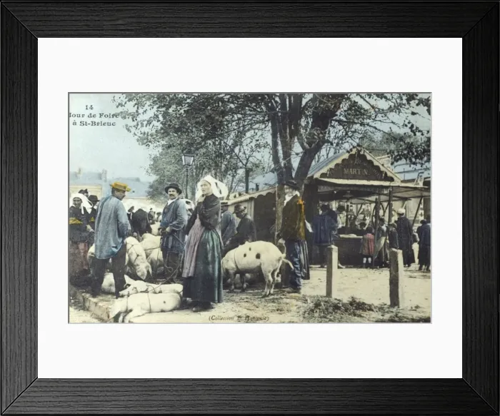 Framed Print : Market day at St Brieuc, France Framed Print : Market day at St Brieuc, France