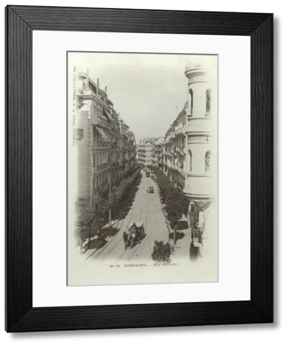 Framed Print : Mustapha, Algeria - Rue Michelet Framed Print : Mustapha, Algeria - Rue Michelet
