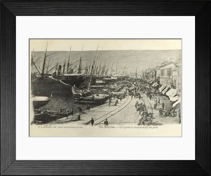 Framed Print : Izmir, Turkey - Activity on the quayside Framed Print : Izmir, Turkey - Activity on the quayside
