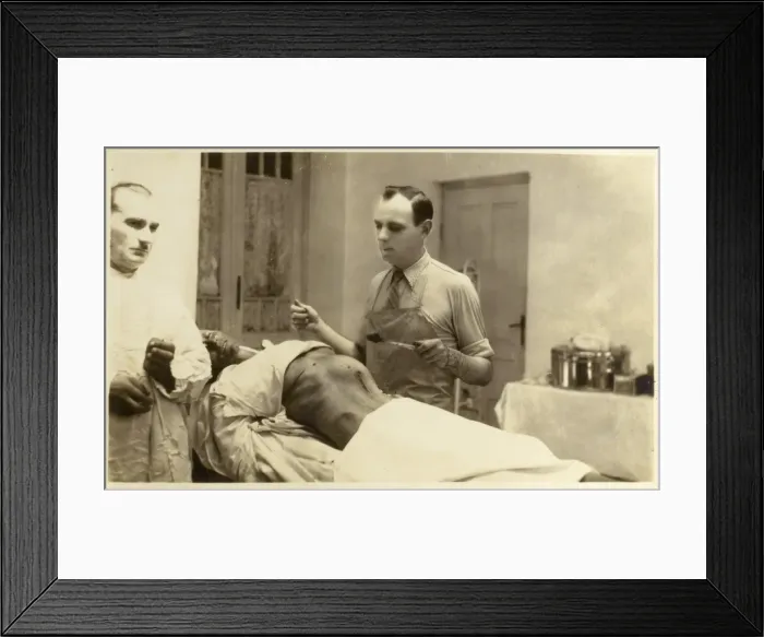 Framed Print : Surgery on a North African lady Framed Print : Surgery on a North African lady