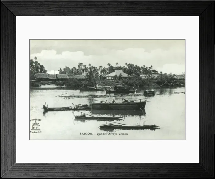 Framed Print : Vietnam - Saigon - The Chinese Creek Framed Print : Vietnam - Saigon - The Chinese Creek