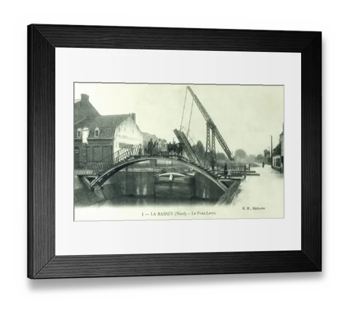 Framed Print : France - La Bassee - The Vertical Lift Bridge Framed Print : France - La Bassee - The Vertical Lift Bridge