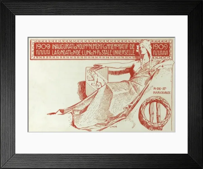 Framed Print : Inauguration of Postal Union Statue Framed Print : Inauguration of Postal Union Statue