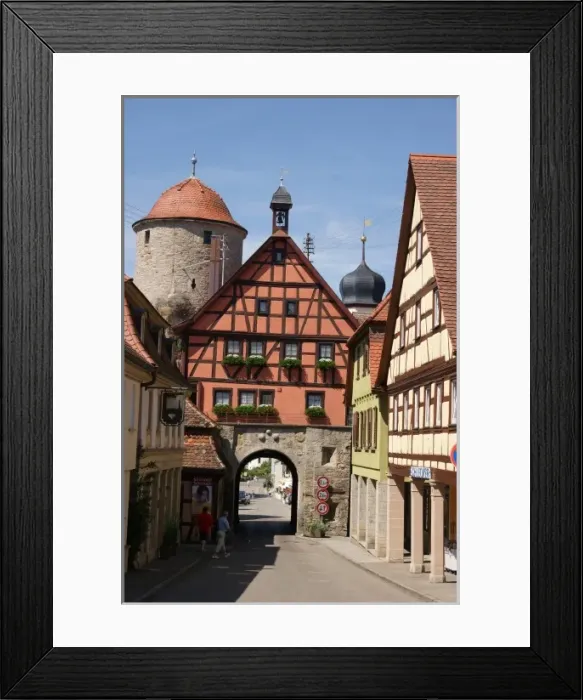Framed Print : View of Langenburg, Baden Wurttemberg, Germany Framed Print : View of Langenburg, Baden Wurttemberg, Germany