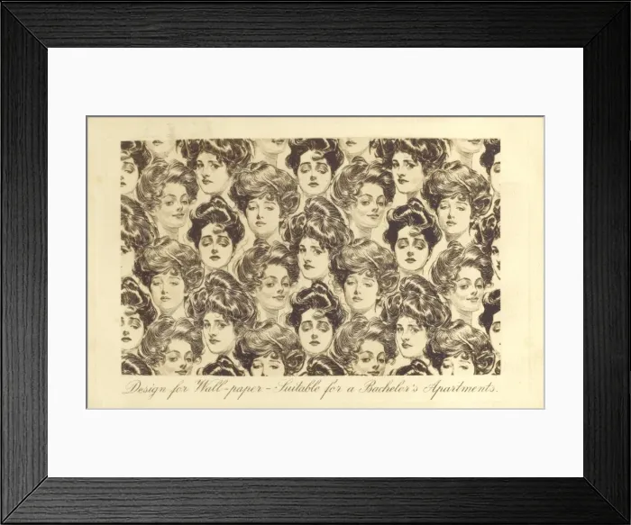 Framed Print : Gibson girl wallpaper Framed Print : Gibson girl wallpaper