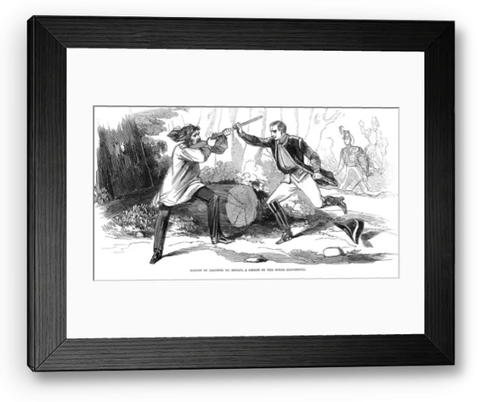 Framed Print : Assassination attempt on King Louis Philippe Framed Print : Assassination attempt on King Louis Philippe