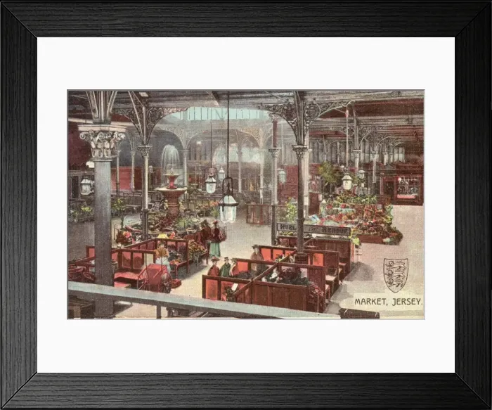 Framed Print : Jersey Covered Market Framed Print : Jersey Covered Market