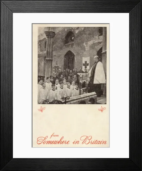 Framed Print : Blitz - St Marks - Church Choir sing Framed Print : Blitz - St Marks - Church Choir sing