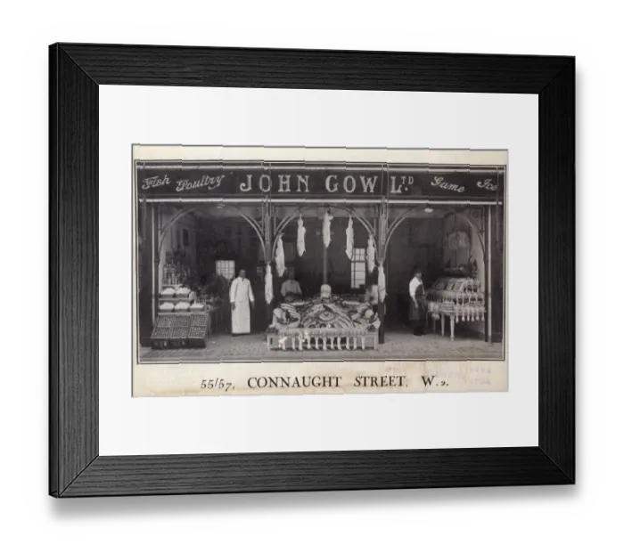 Framed Print : John Gow Ltd - Conaught Street Framed Print : John Gow Ltd - Conaught Street