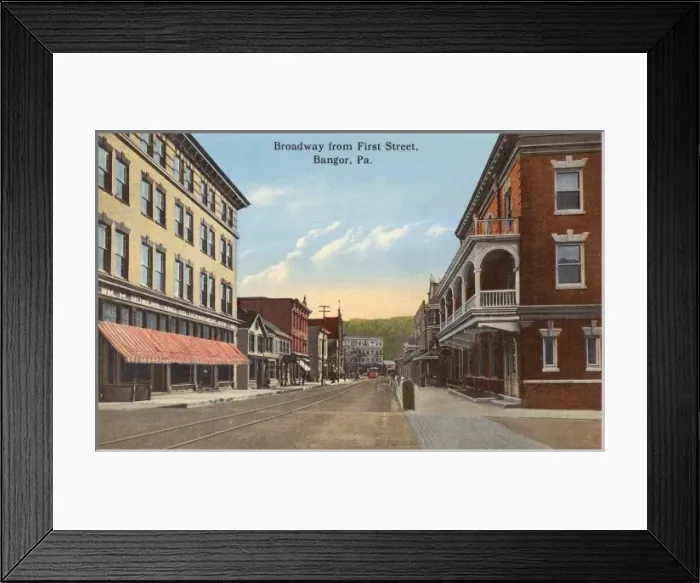 Framed Print : Bangor, Pennsylvania, USA Framed Print : Bangor, Pennsylvania, USA