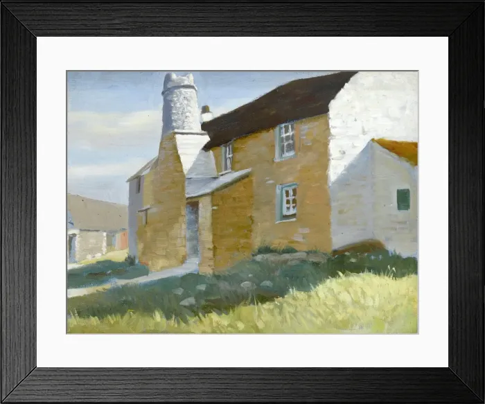 Framed Print : Country scene with farm building Framed Print : Country scene with farm building