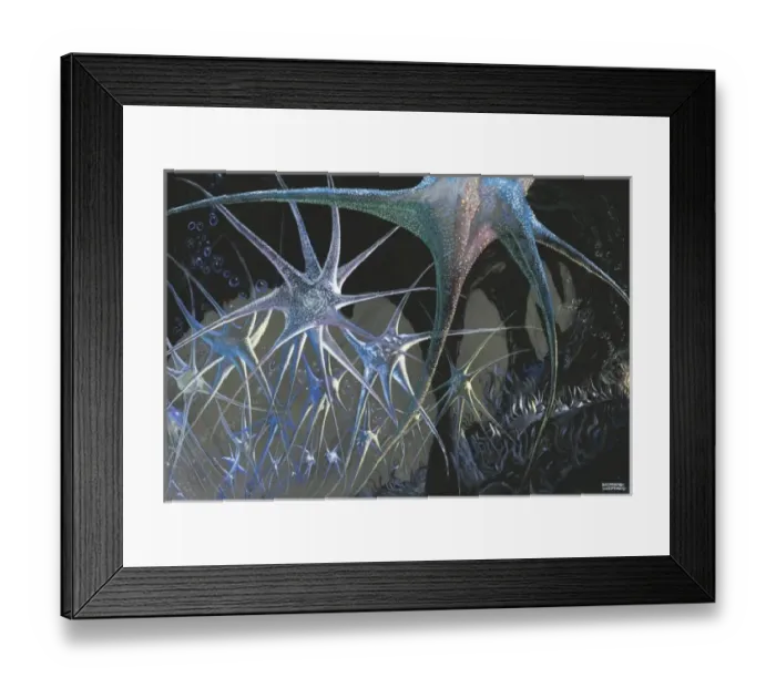 Framed Print : Abstract design with starfish shapes Framed Print : Abstract design with starfish shapes