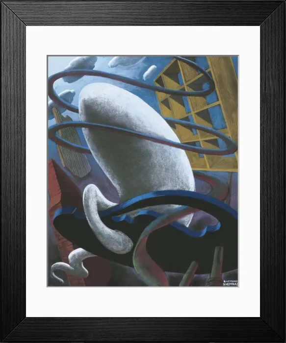 Framed Print : Abstract design with various shapes Framed Print : Abstract design with various shapes