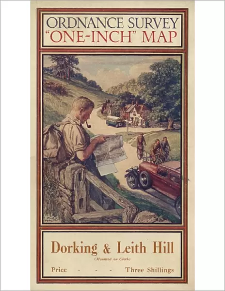 Ordnance Survey map cover - Dorking and Leith Hill
