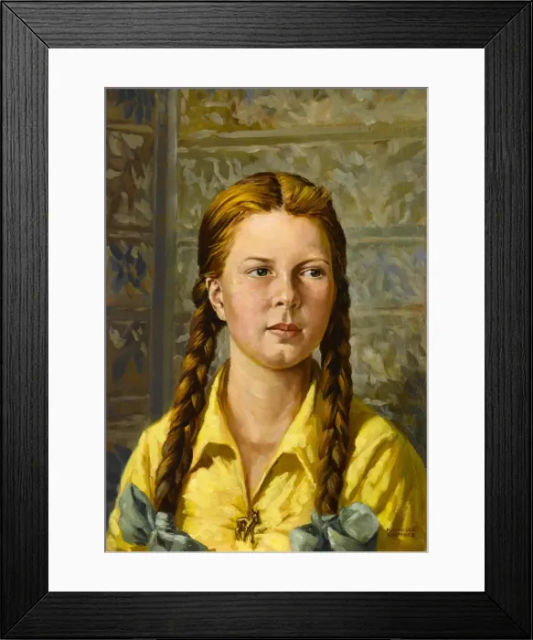 Framed Print : Portrait of a girl Framed Print : Portrait of a girl