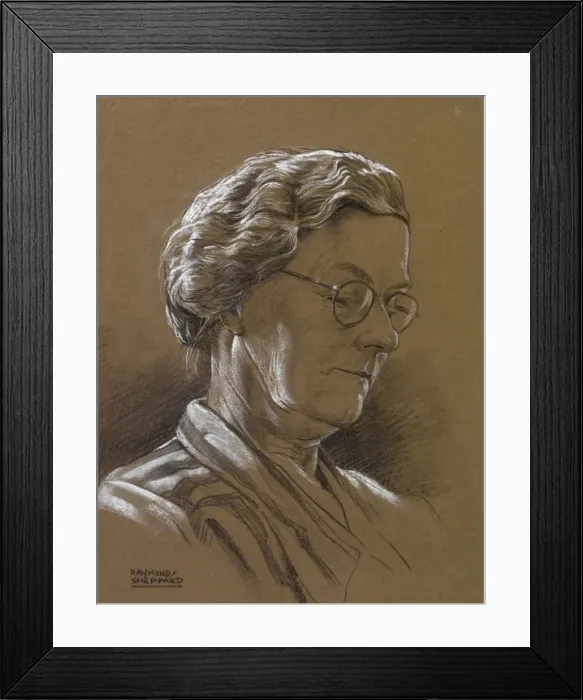 Framed Print : Sketch of a middle-aged woman Framed Print : Sketch of a middle-aged woman