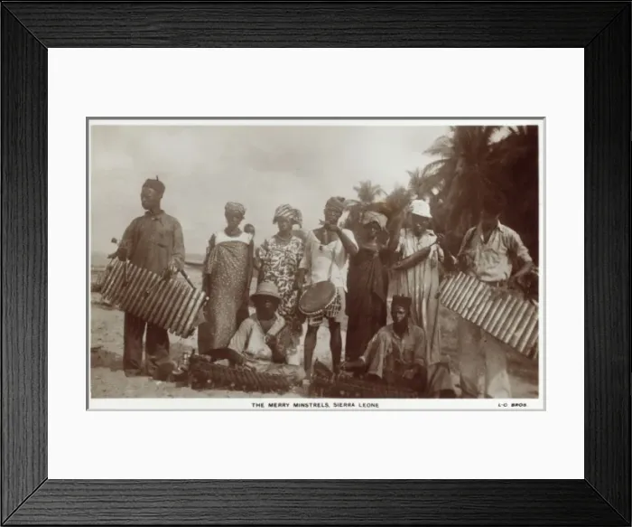 Framed Print : Sierra Leone - The Merry Minstrels