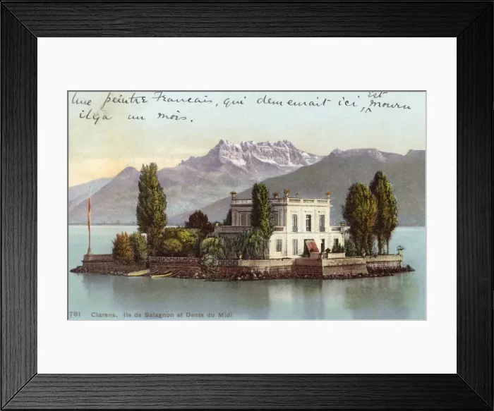 Framed Print : Switzerland - Ile de Salagnon and Dents de Midi Framed Print : Switzerland - Ile de Salagnon and Dents de Midi
