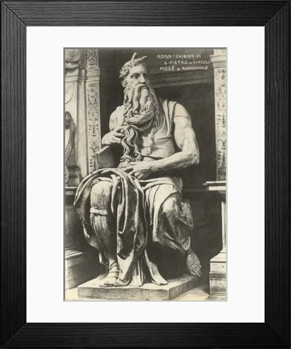 Framed Print : Moses by Michaelangelo Framed Print : Moses by Michaelangelo