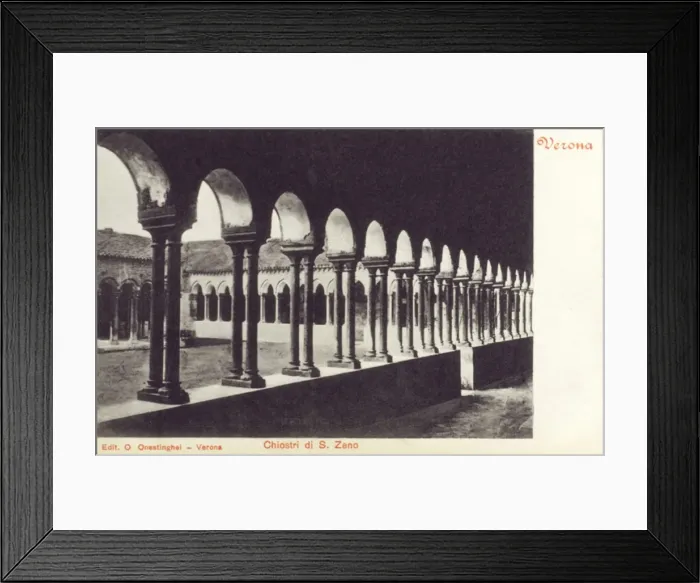 Framed Print : Italy - Verona - Cloisters of St. Zeno Framed Print : Italy - Verona - Cloisters of St. Zeno