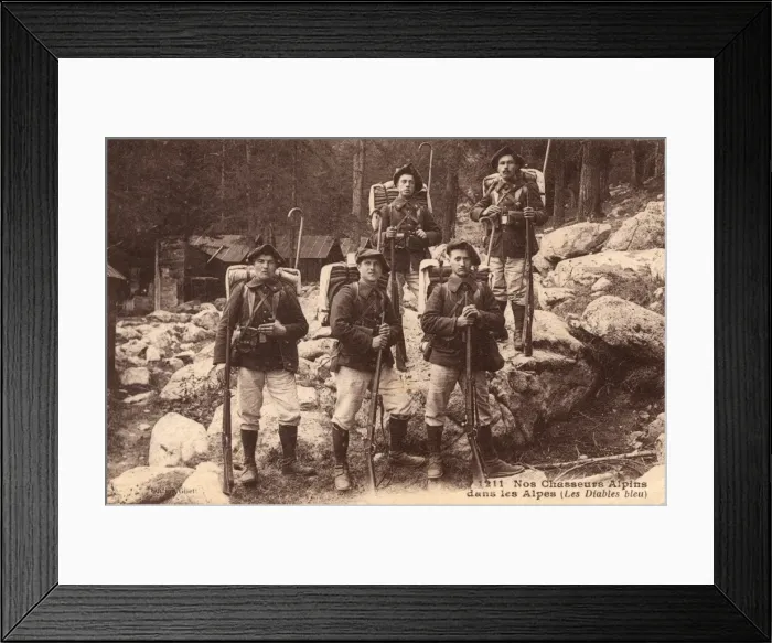 Framed Print : France - Chasseurs Alpins Framed Print : France - Chasseurs Alpins