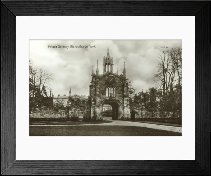 Framed Print : Bishopthorpe, York, Yorkshire, The Palace Gateway Framed Print : Bishopthorpe, York, Yorkshire, The Palace Gateway