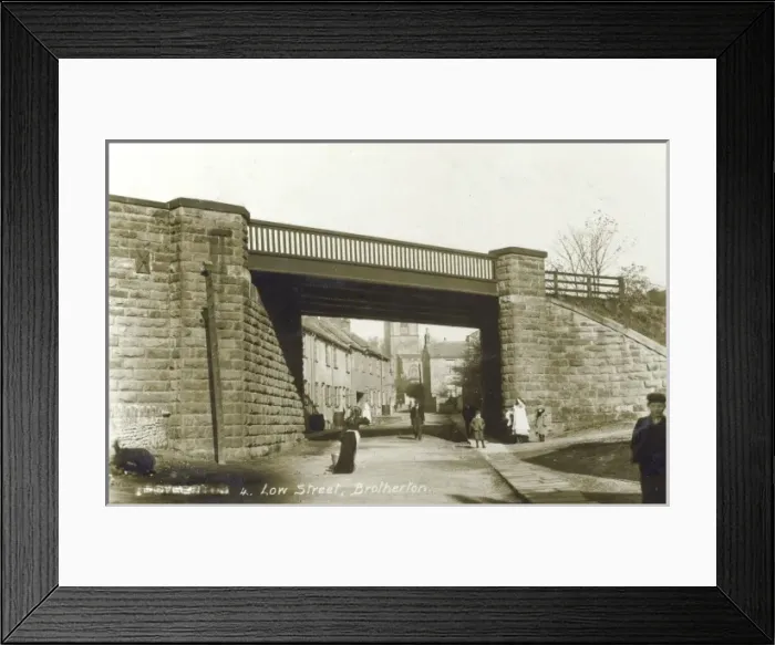 Framed Print : Low Street - Brotherton - The Railway Bridge Framed Print : Low Street - Brotherton - The Railway Bridge
