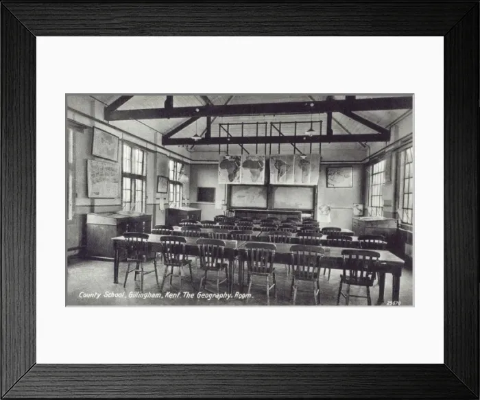 Framed Print : County School, Gillingham, Kent Framed Print : County School, Gillingham, Kent