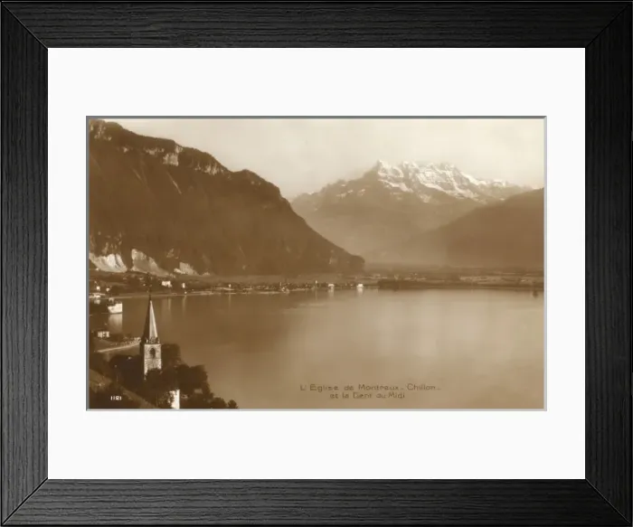 Framed Print : Montreux and Chillon, Switzerland Framed Print : Montreux and Chillon, Switzerland
