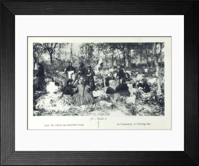Framed Print : Macedonia - Visiting the Cemetery Framed Print : Macedonia - Visiting the Cemetery