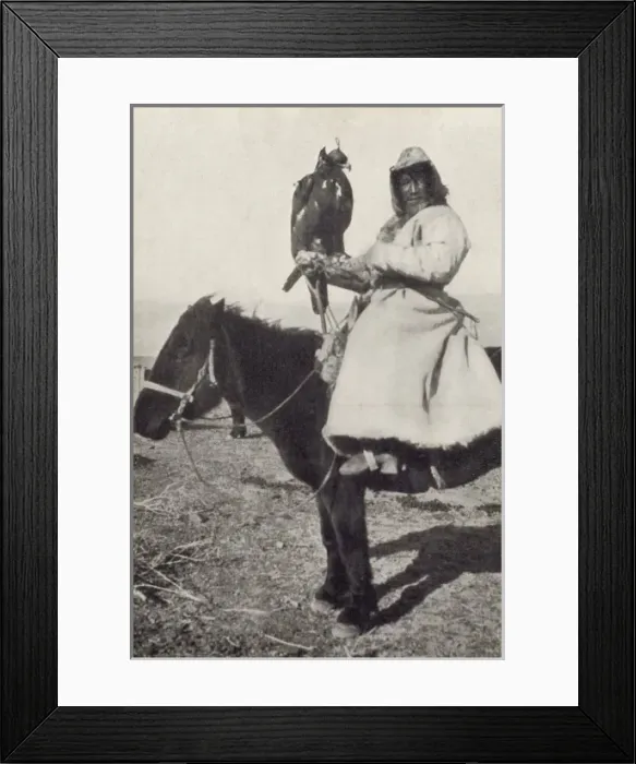 Framed Print : Kazakh Falconer in Mongolia Framed Print : Kazakh Falconer in Mongolia