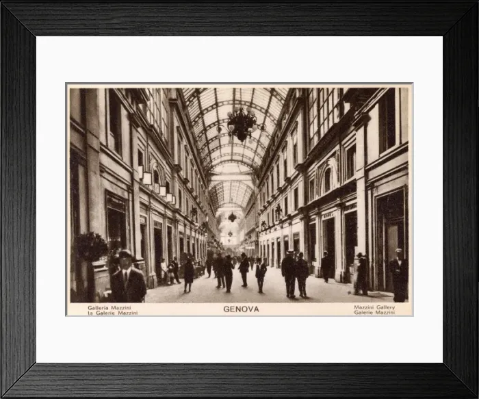 Framed Print : Genoa, Italy - The Mazzini Gallery Framed Print : Genoa, Italy - The Mazzini Gallery