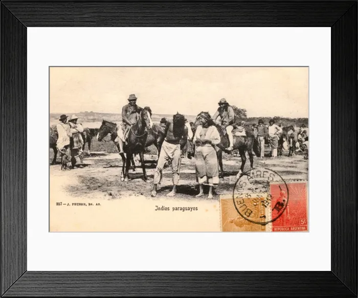 Framed Print : Indigenous Indians from Paraguay Framed Print : Indigenous Indians from Paraguay