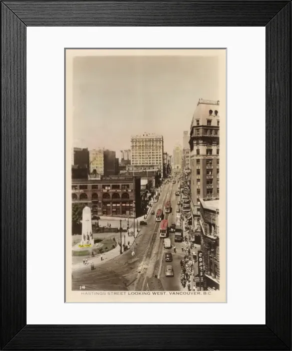Framed Print : Canada - Vancouver - Hastings Street Framed Print : Canada - Vancouver - Hastings Street