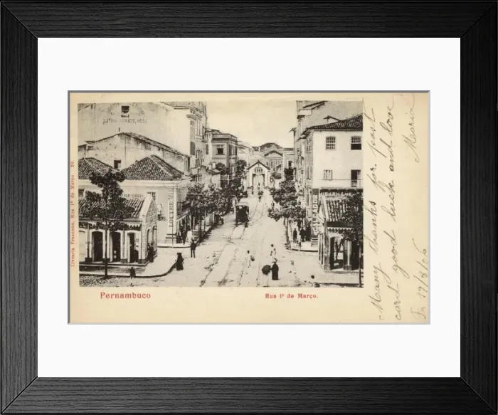 Framed Print : Brazil - Pernambuco - 1st March Street Framed Print : Brazil - Pernambuco - 1st March Street